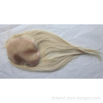 100% Human Virgin Hair Women's Toupee
